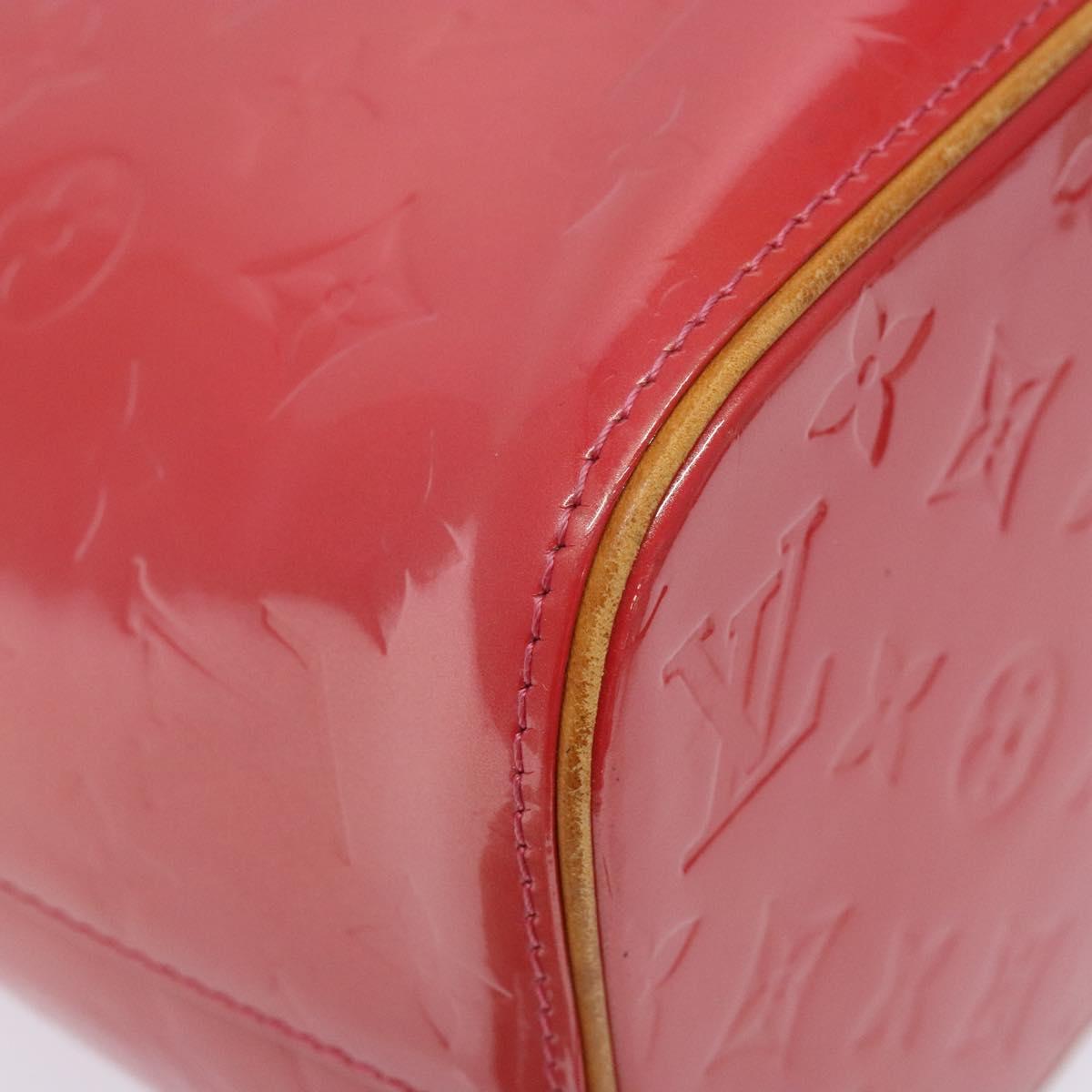 LOUIS VUITTON Monogram Vernis Houston Hand Bag Fran Boise M9135F LV Auth BA5461