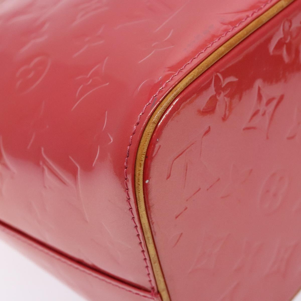 LOUIS VUITTON Monogram Vernis Houston Hand Bag Fran Boise M9135F LV Auth BA5461