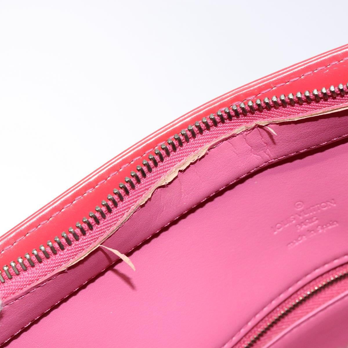 LOUIS VUITTON Monogram Vernis Houston Hand Bag Fran Boise M9135F LV Auth BA5461