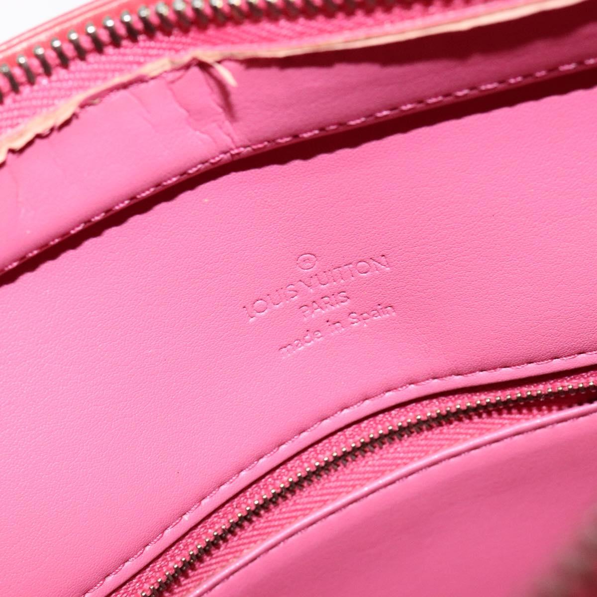 LOUIS VUITTON Monogram Vernis Houston Hand Bag Fran Boise M9135F LV Auth BA5461