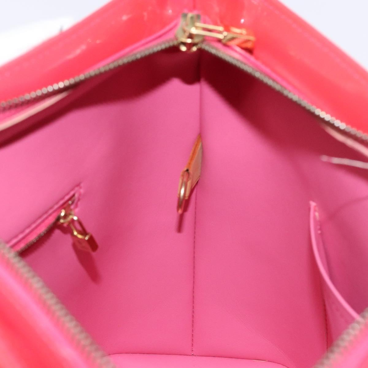 LOUIS VUITTON Monogram Vernis Houston Hand Bag Fran Boise M9135F LV Auth BA5461