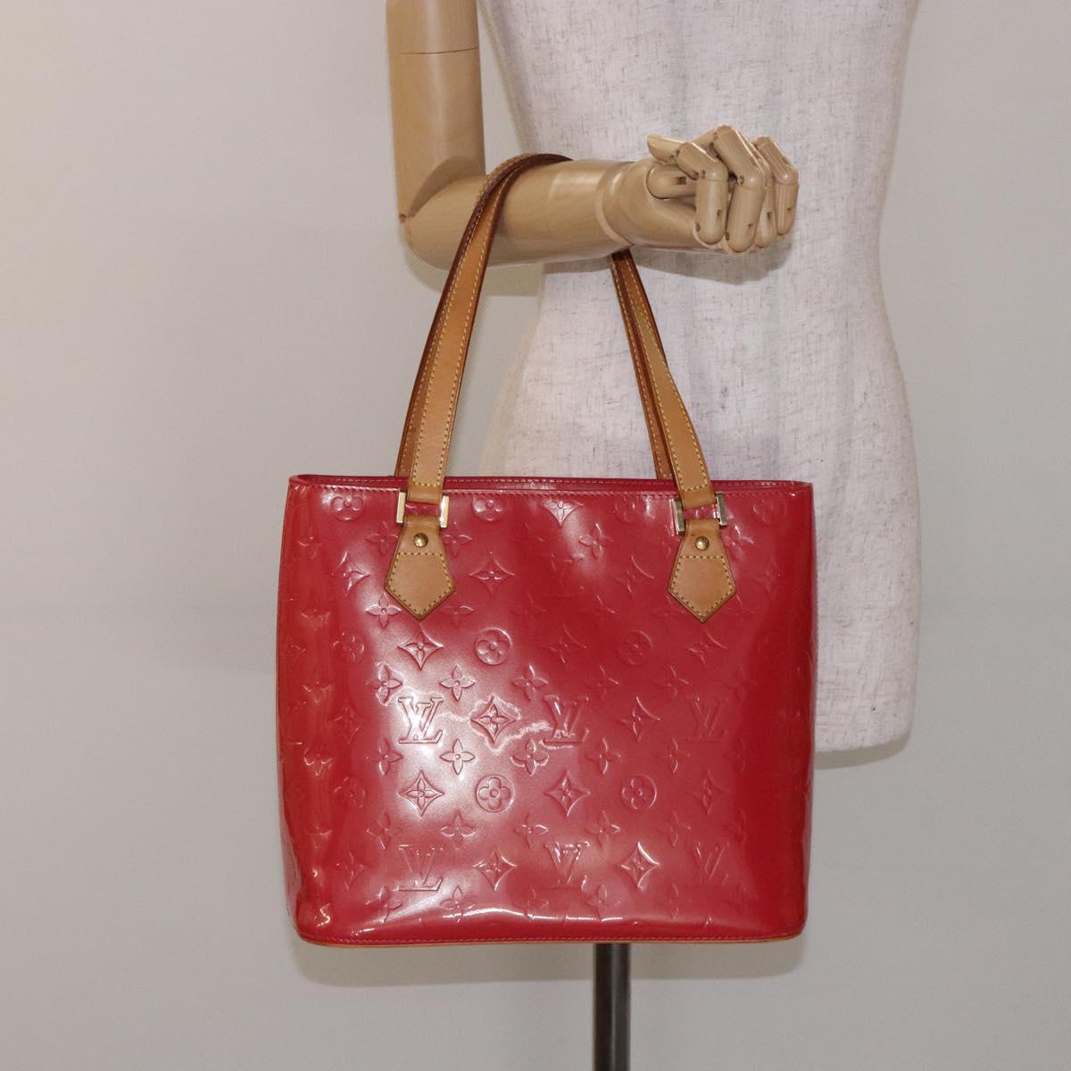 LOUIS VUITTON Monogram Vernis Houston Hand Bag Fran Boise M9135F LV Auth BA5461