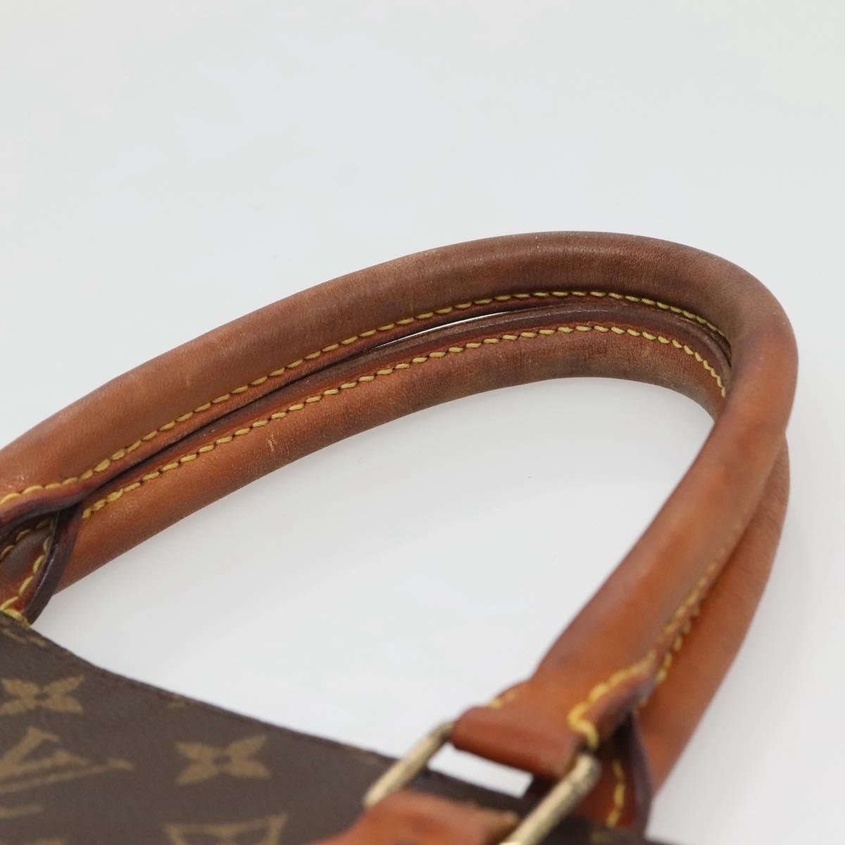 LOUIS VUITTON Monogram Sac Plat Hand Bag M51140 LV Auth BA5477