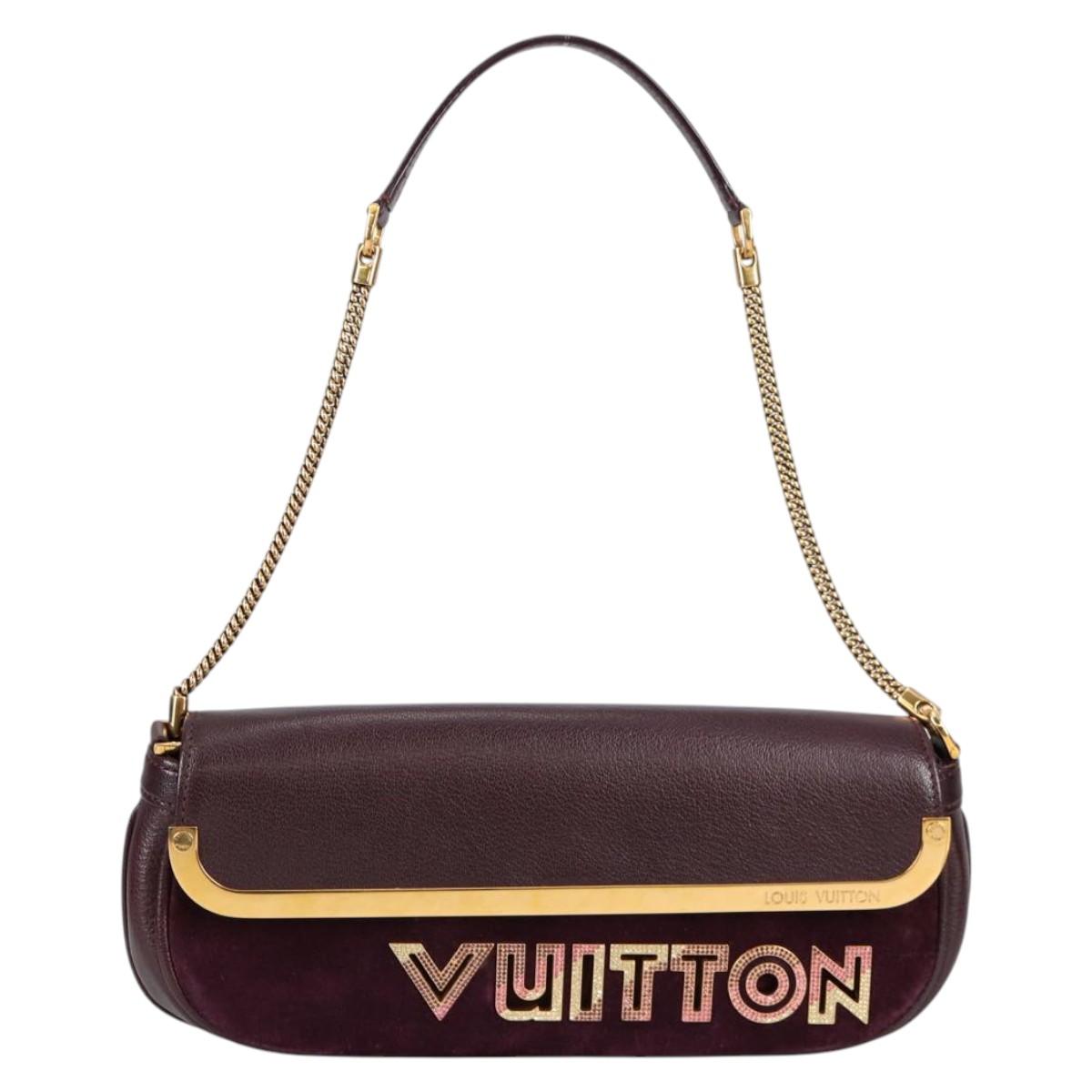 LOUIS VUITTON 2011S/S Avant Garde Pochette Bag Leather M97092 LV Auth BA5478V