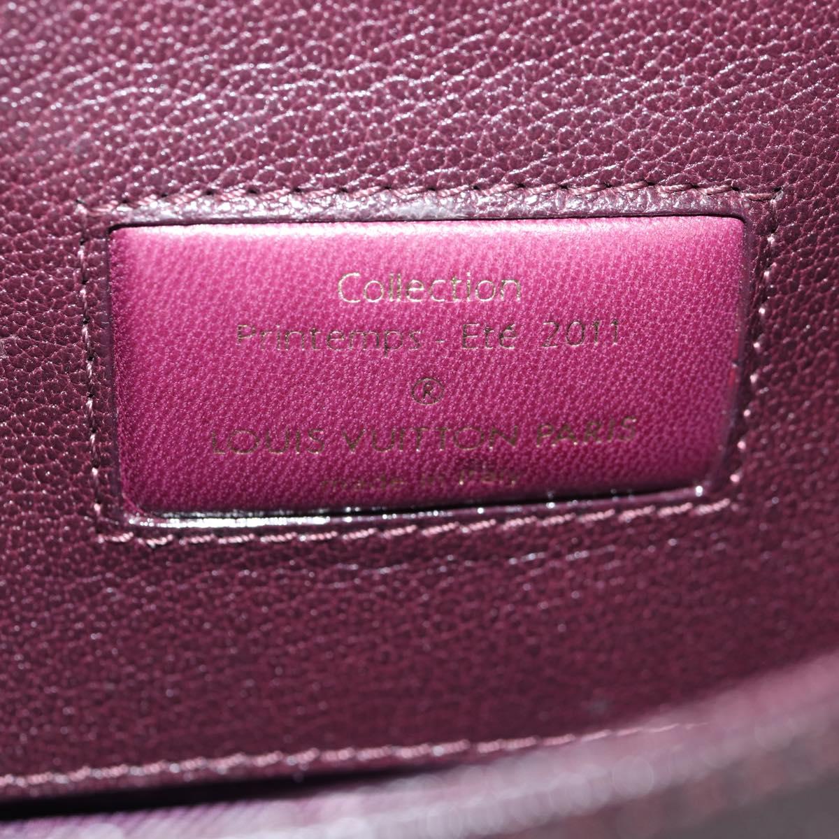 LOUIS VUITTON 2011S/S Avant Garde Pochette Bag Leather M97092 LV Auth BA5478V