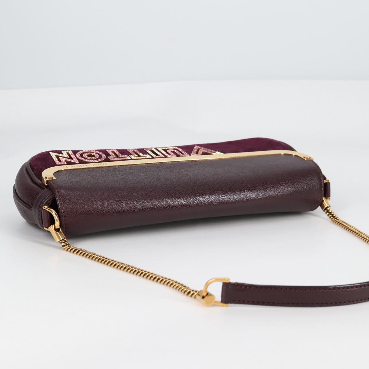 LOUIS VUITTON 2011S/S Avant Garde Pochette Bag Leather M97092 LV Auth BA5478V