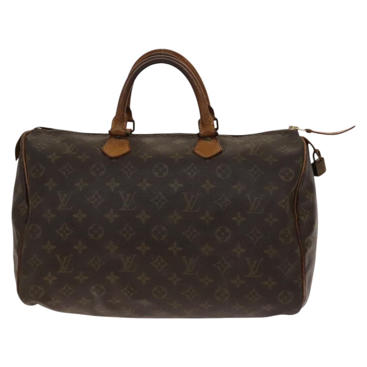 LOUIS VUITTON Monogram Speedy 35 Hand Bag Vintage M41524 LV Auth BA5479