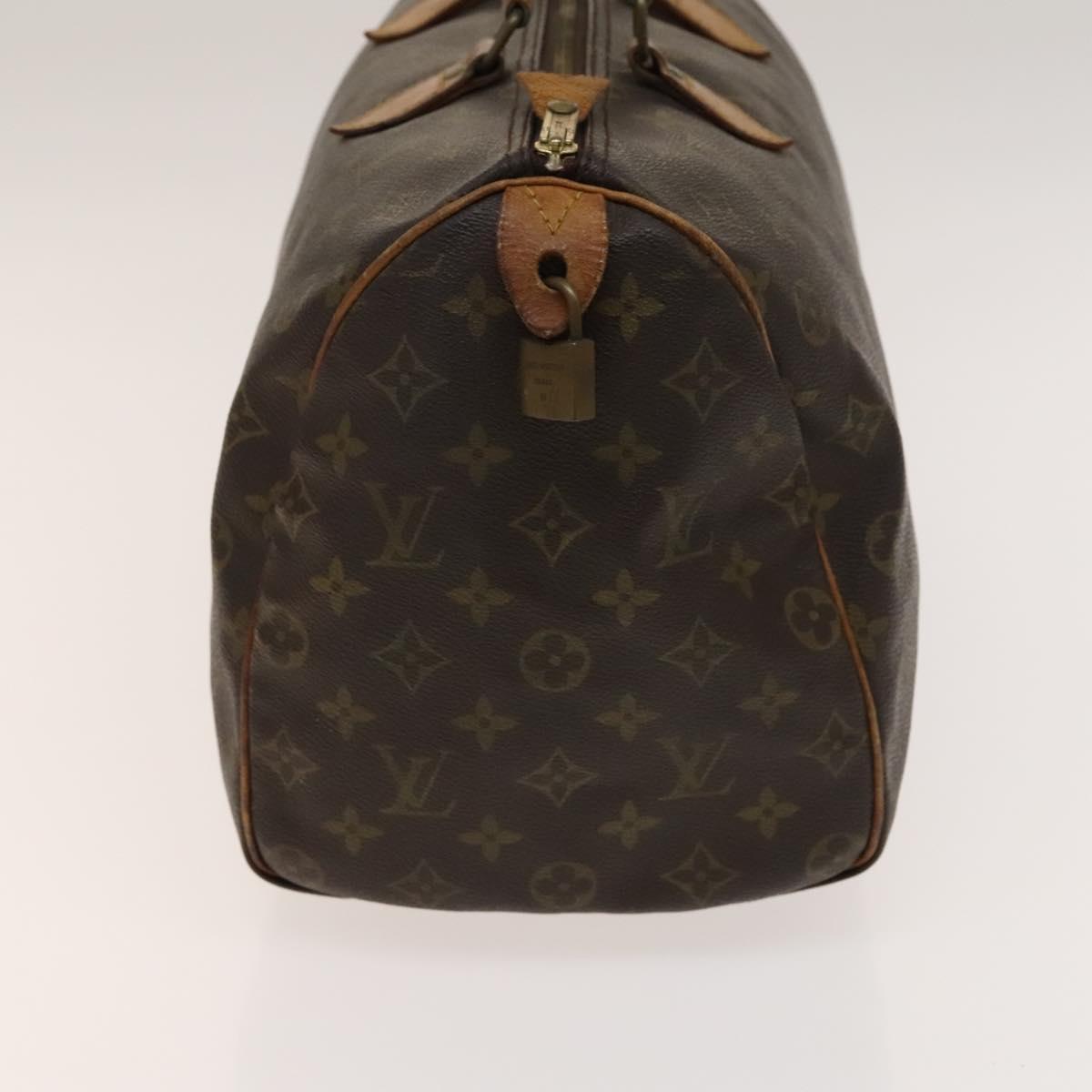 LOUIS VUITTON Monogram Speedy 35 Hand Bag Vintage M41524 LV Auth BA5479