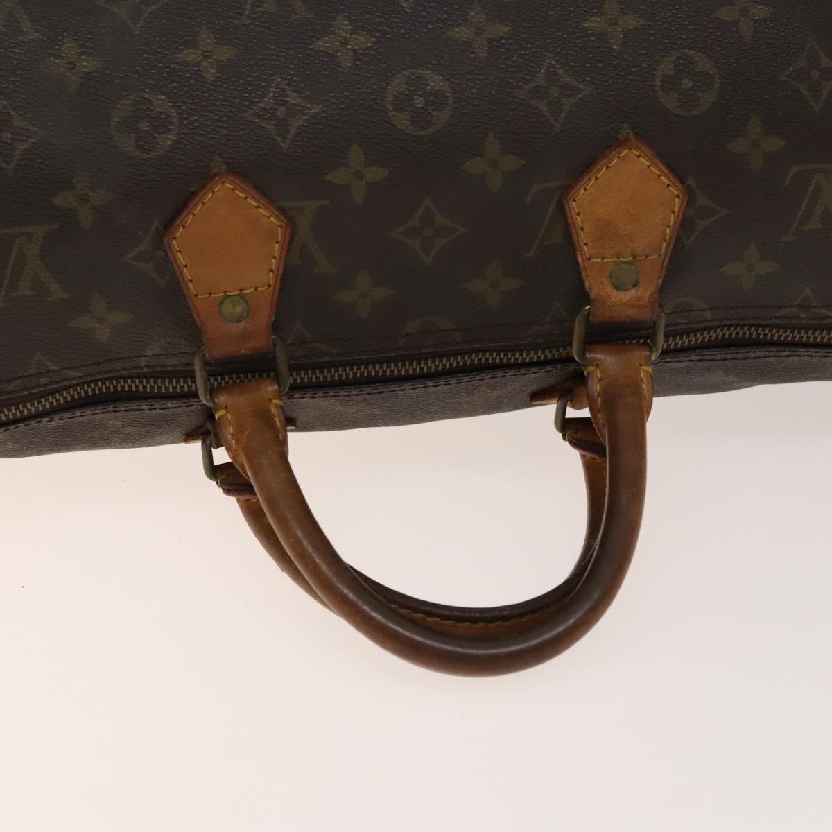 LOUIS VUITTON Monogram Speedy 35 Hand Bag Vintage M41524 LV Auth BA5479