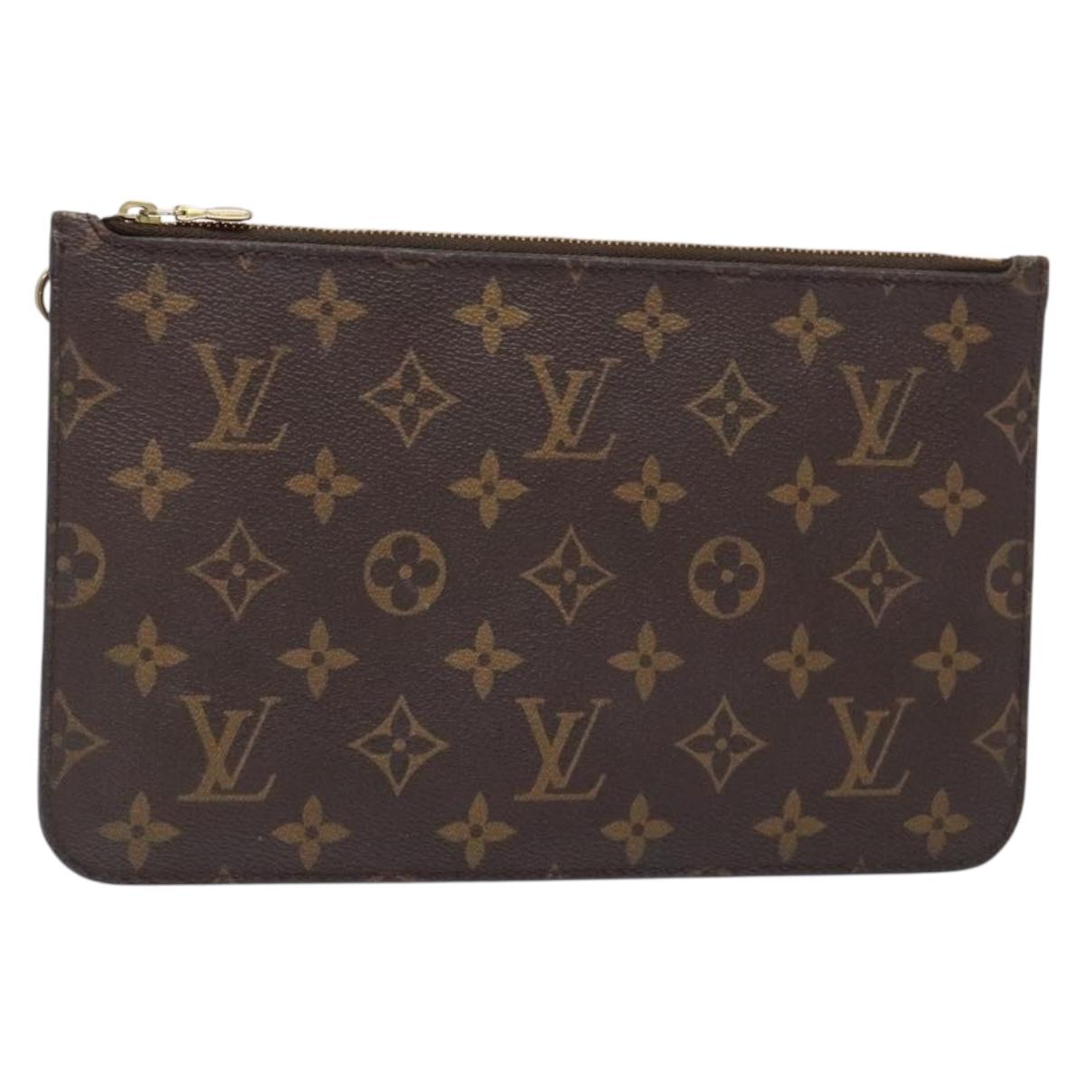 LOUIS VUITTON Monogram Neverfull MM Pouch Accessory Pouch LV Auth BA5482
