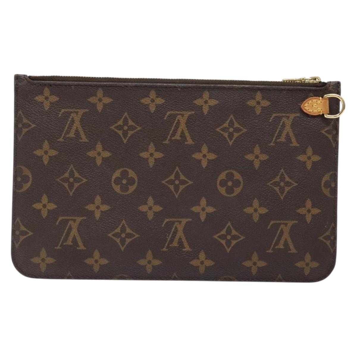 LOUIS VUITTON Monogram Neverfull MM Pouch Accessory Pouch LV Auth BA5482