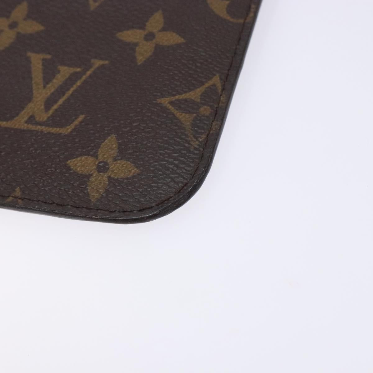 LOUIS VUITTON Monogram Neverfull MM Pouch Accessory Pouch LV Auth BA5482