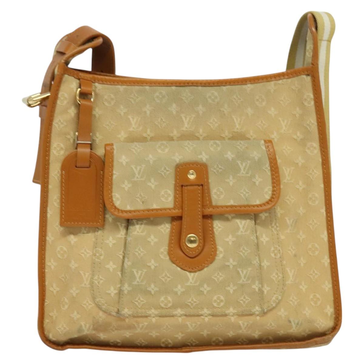 LOUIS VUITTON Monogram Mini Buzas Marie Kate Bag Beige M92323 LV Auth BA549