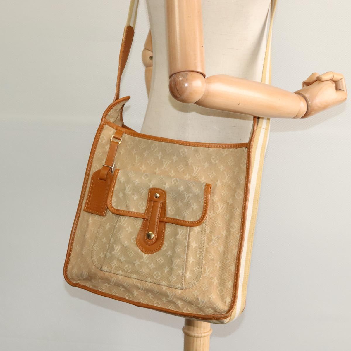 LOUIS VUITTON Monogram Mini Buzas Marie Kate Bag Beige M92323 LV Auth BA549