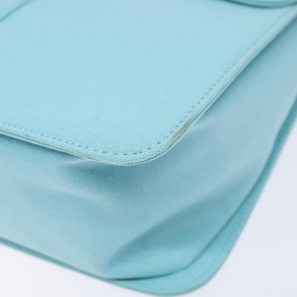 SAINT LAURENT Shoulder Bag Canvas Light Blue Auth BA5491