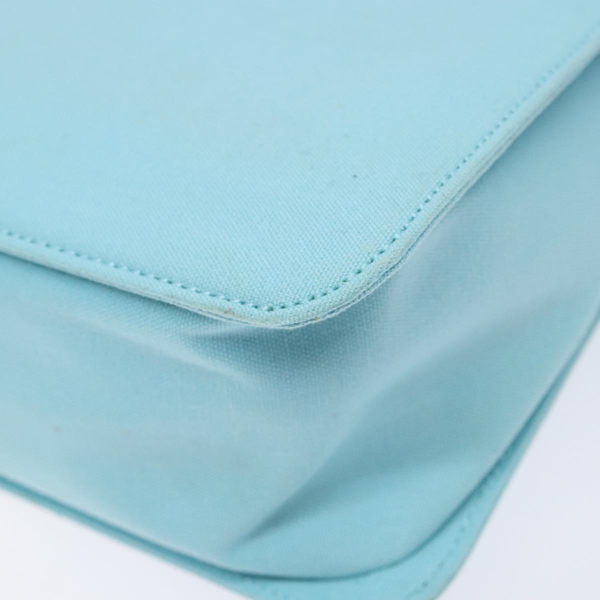 SAINT LAURENT Shoulder Bag Canvas Light Blue Auth BA5491
