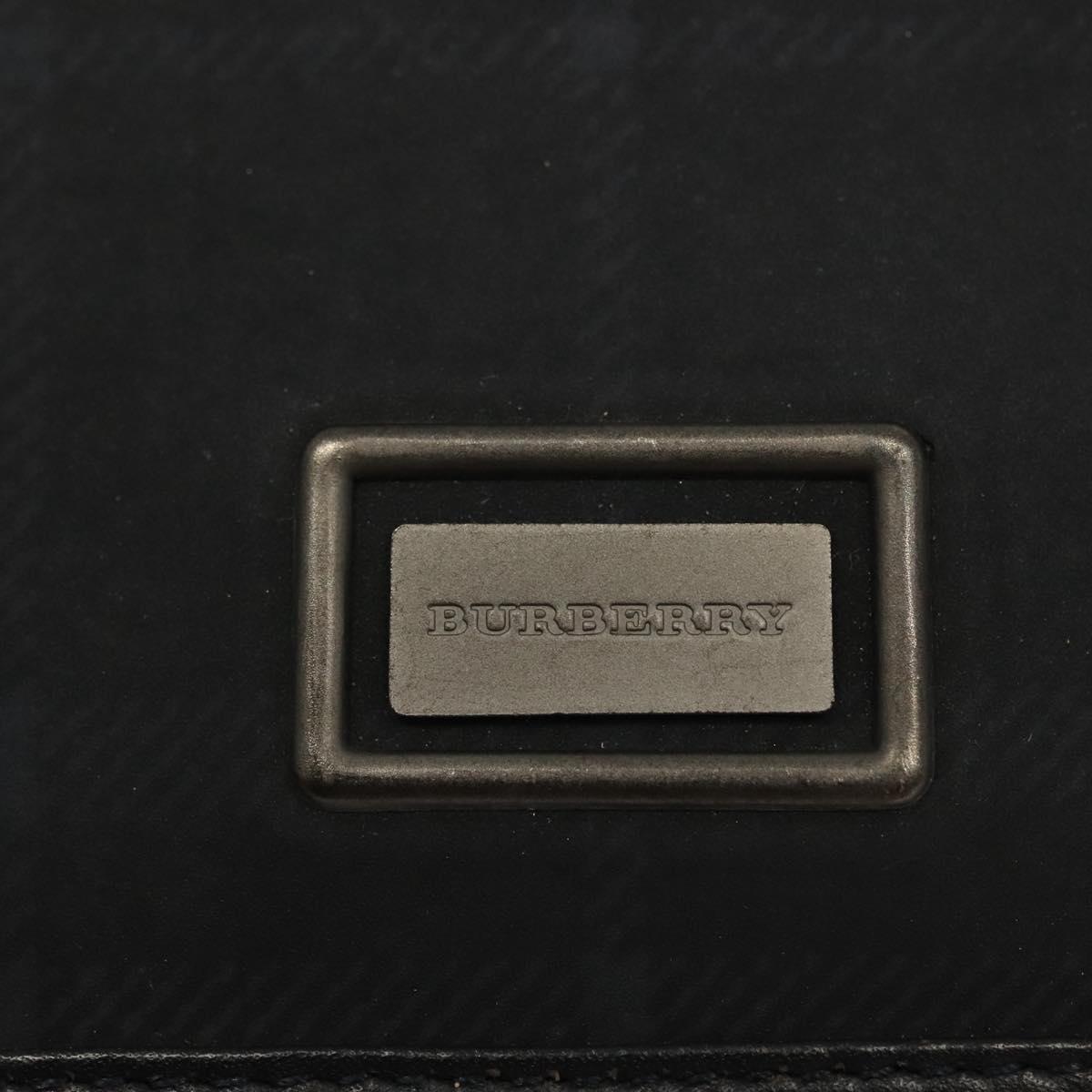 BURBERRY Nova Check Shoulder Bag PVC Navy Auth BA5497