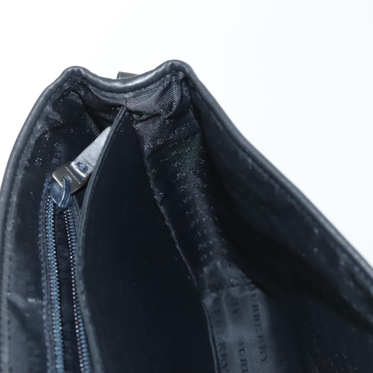 BURBERRY Nova Check Shoulder Bag PVC Navy Auth BA5497