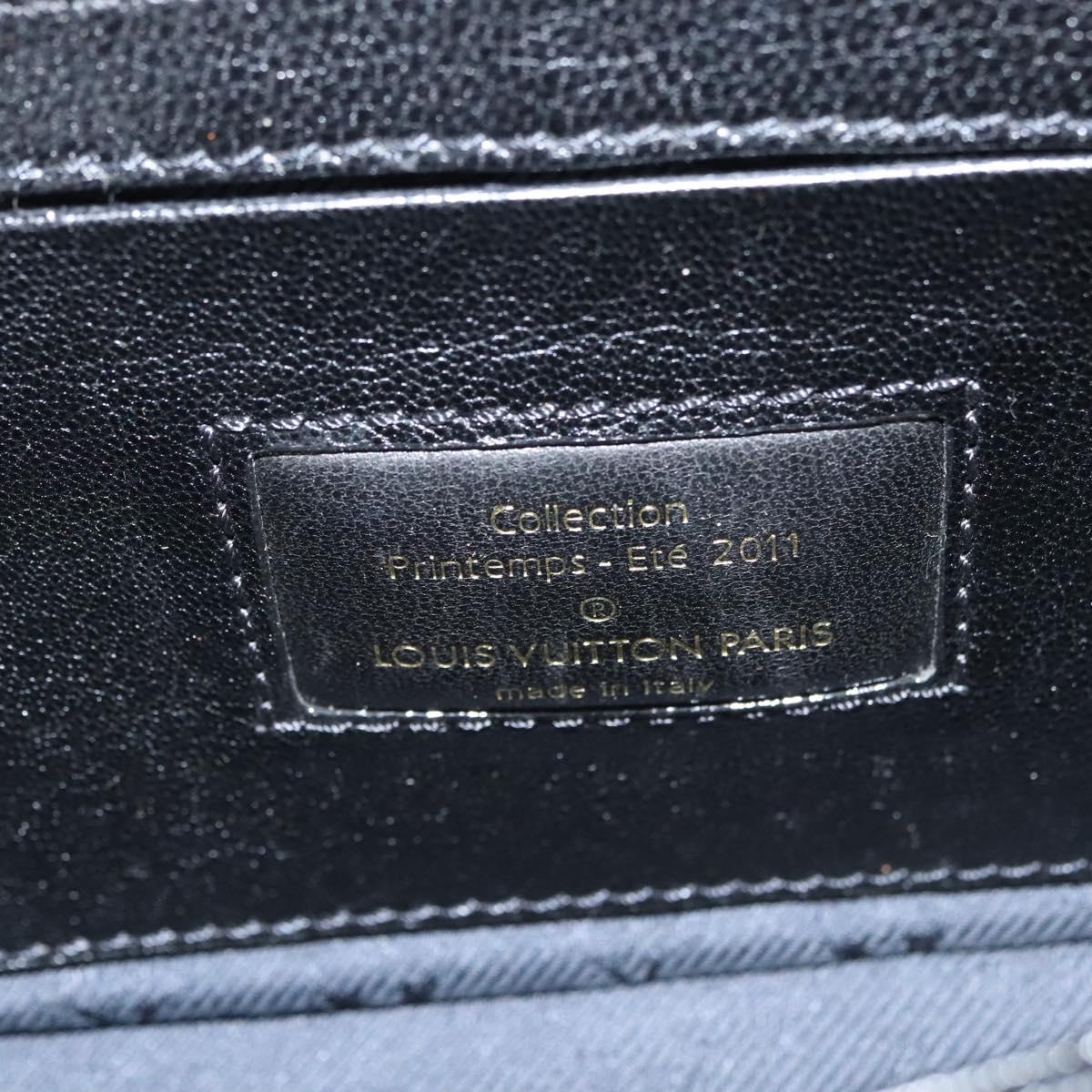 LOUIS VUITTON Avant Garde Shoulder Bag Suede Leather Black M97093 LV Auth BA550S