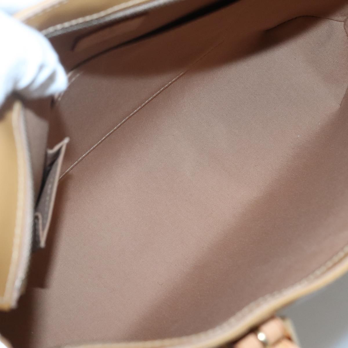 LOUIS VUITTON Monogram Vernis Brentwood Shoulder Bag Noisette M91511 Auth BA5515