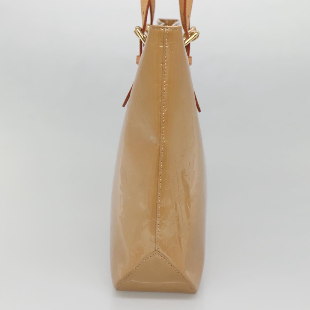 LOUIS VUITTON Monogram Vernis Brentwood Shoulder Bag Noisette M91511 Auth BA5515