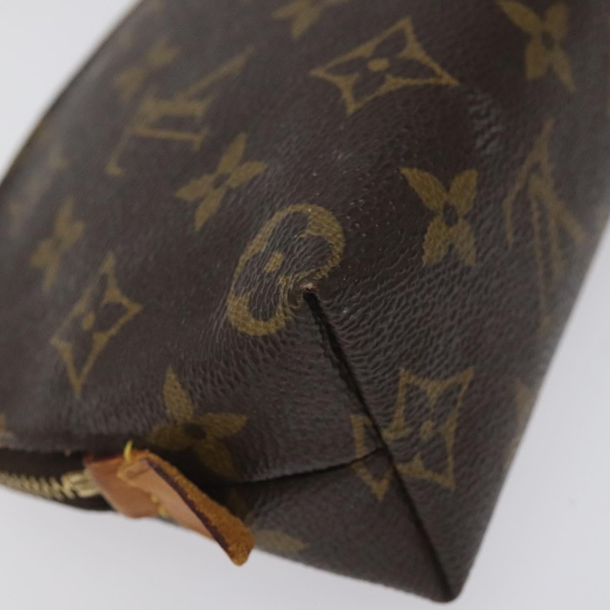 LOUIS VUITTON Monogram Pochette Cosmetic PM Cosmetic Pouch M47515 LV Auth BA552