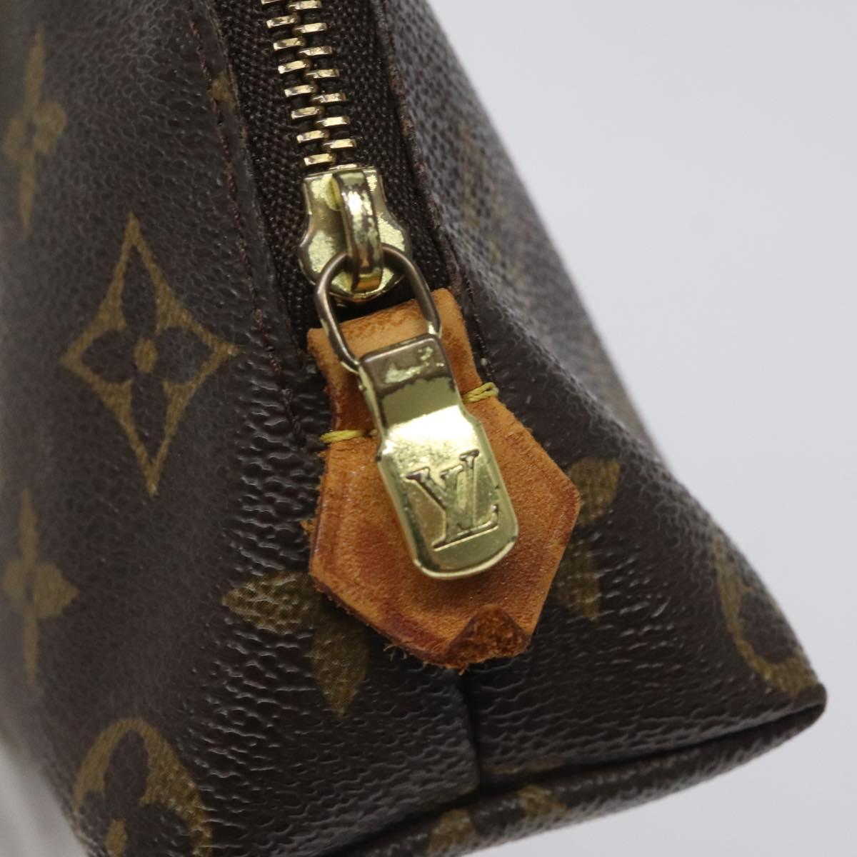 LOUIS VUITTON Monogram Pochette Cosmetic PM Cosmetic Pouch M47515 LV Auth BA552