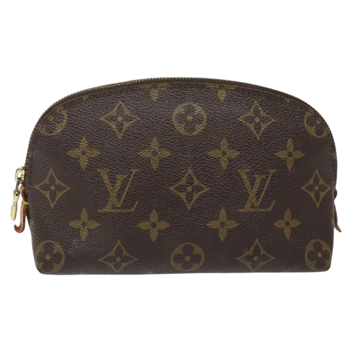 LOUIS VUITTON Monogram Pochette Cosmetic PM Cosmetic Pouch M47515 LV Auth BA552