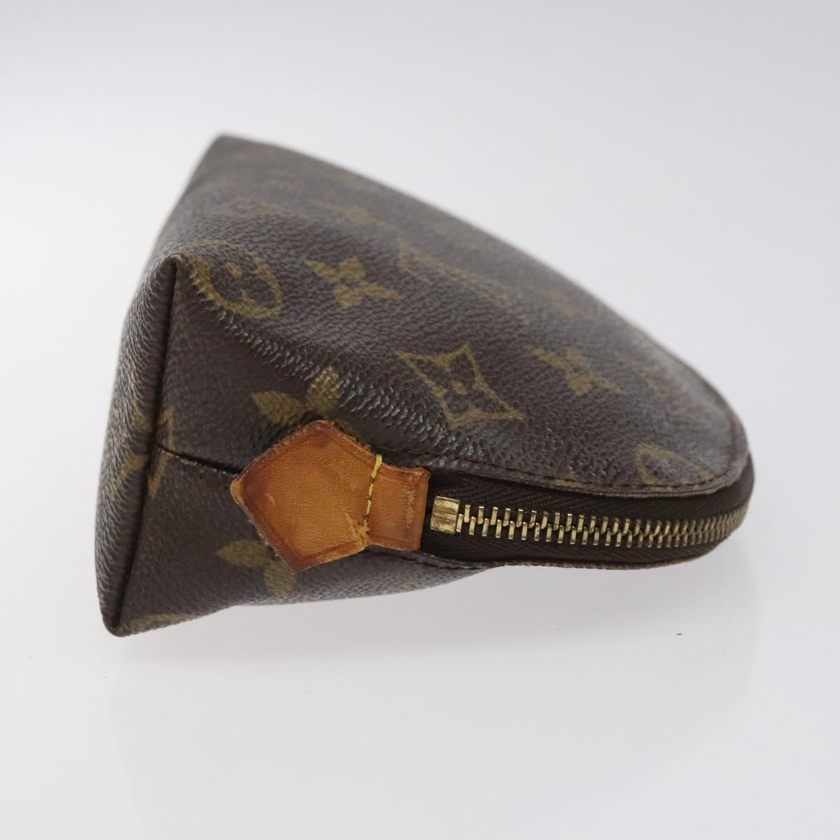 LOUIS VUITTON Monogram Pochette Cosmetic PM Cosmetic Pouch M47515 LV Auth BA552