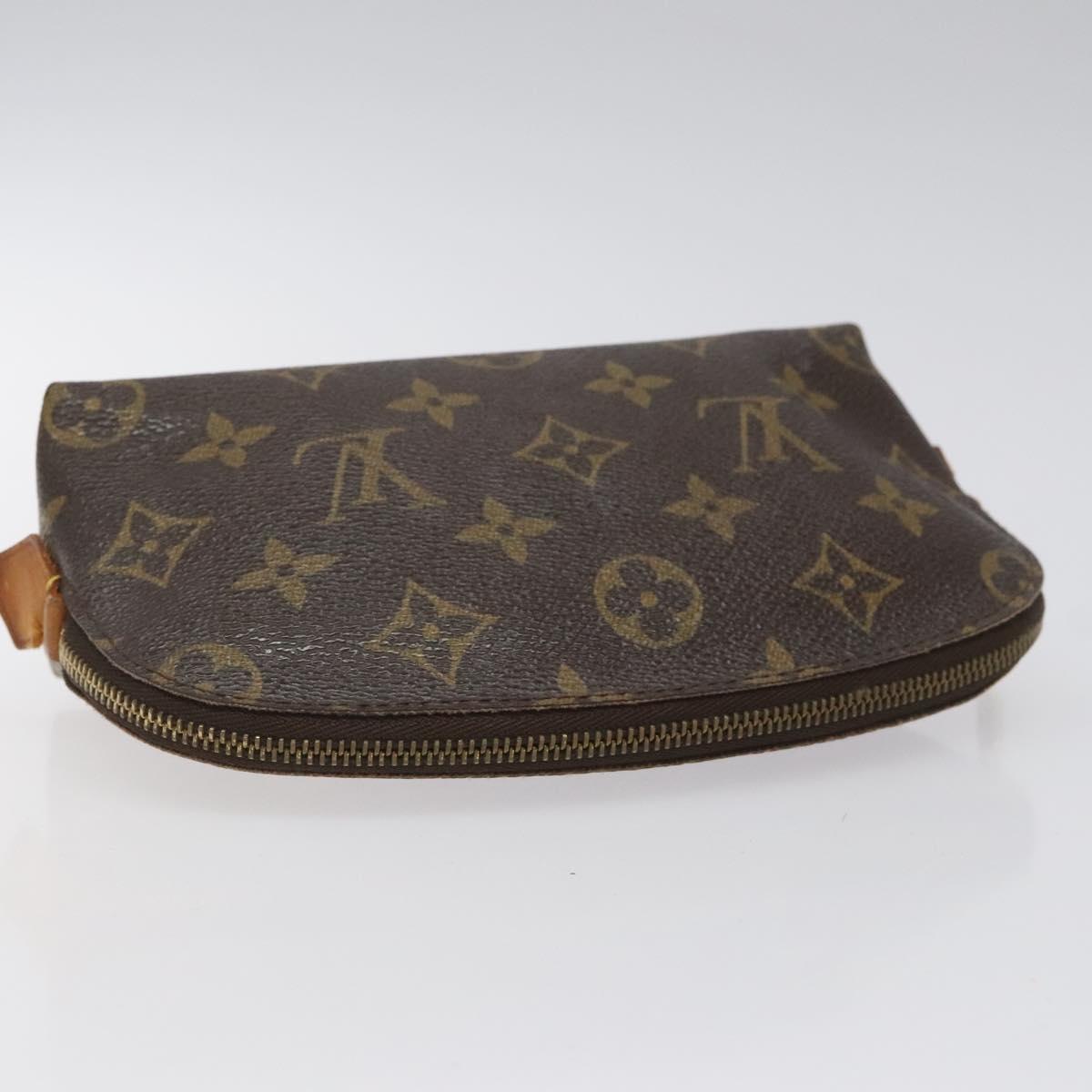 LOUIS VUITTON Monogram Pochette Cosmetic PM Cosmetic Pouch M47515 LV Auth BA552