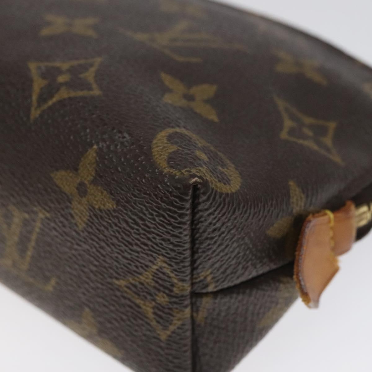 LOUIS VUITTON Monogram Pochette Cosmetic PM Cosmetic Pouch M47515 LV Auth BA552