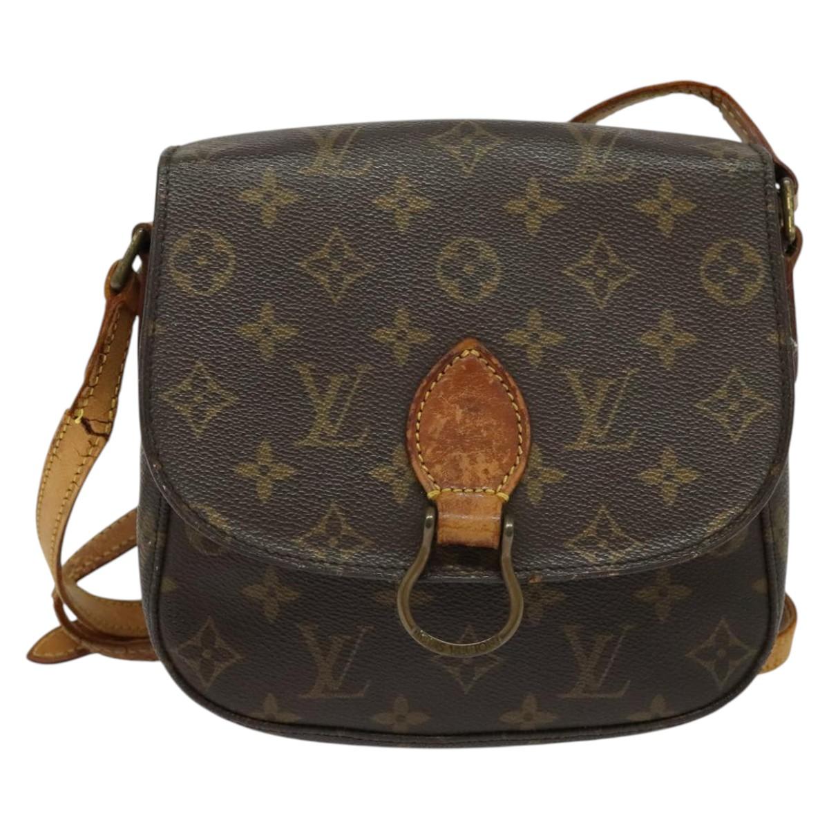 LOUIS VUITTON Monogram Saint Cloud MM Shoulder Bag M51243 LV Auth BA5536