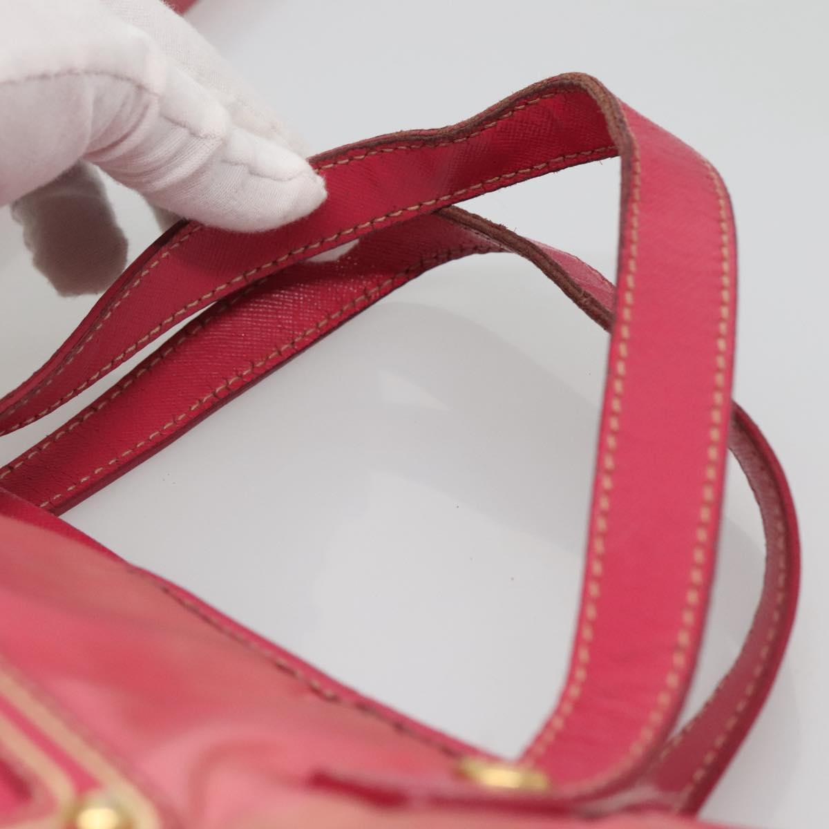 PRADA Tote Bag Nylon 2way Pink Gold Auth BA5588