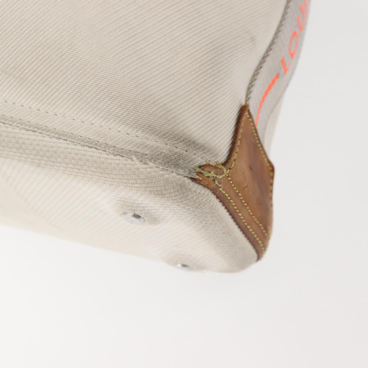 LOUIS VUITTON Damier Geant LV Cup Volunteer Bag White M80634 Auth BA5618