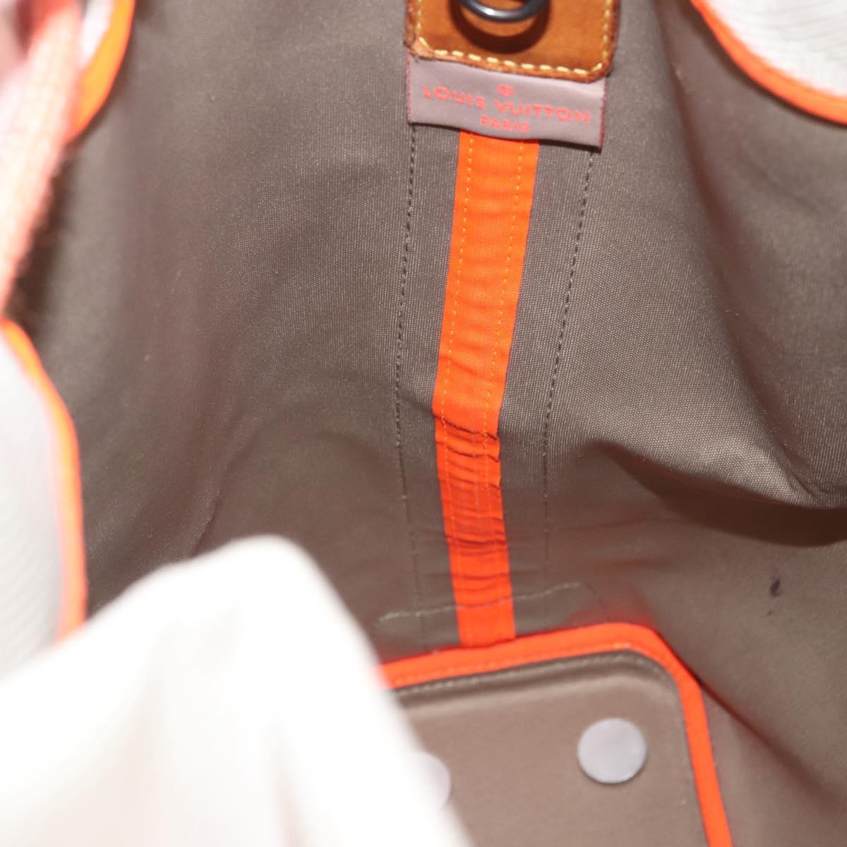 LOUIS VUITTON Damier Geant LV Cup Volunteer Bag White M80634 Auth BA5618