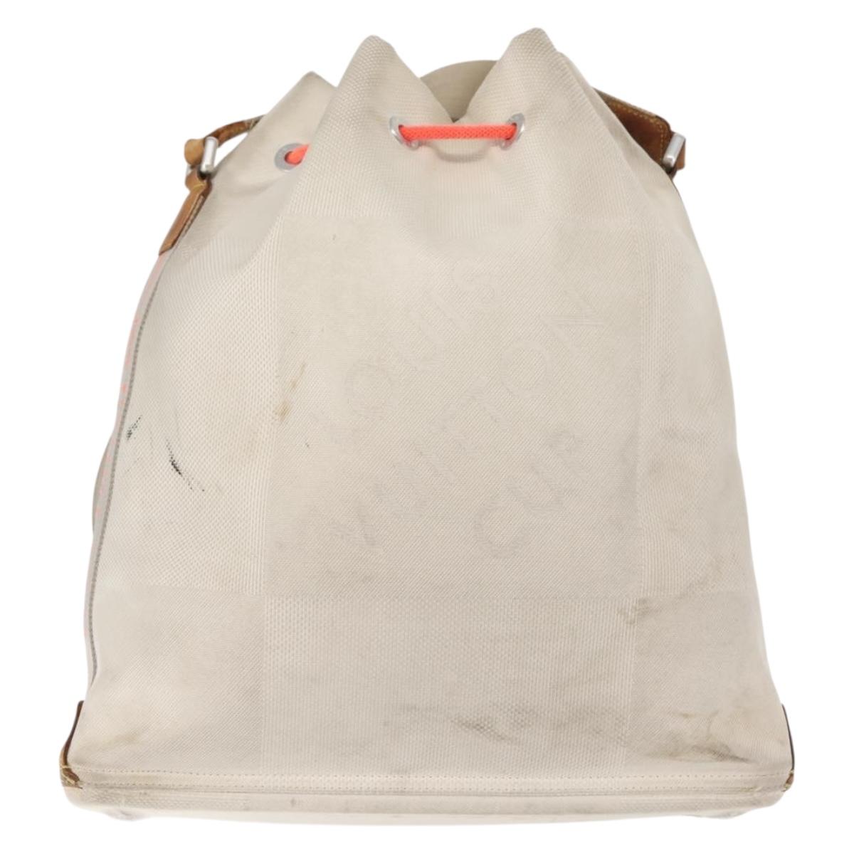 LOUIS VUITTON Damier Geant LV Cup Volunteer Bag White M80634 Auth BA5618