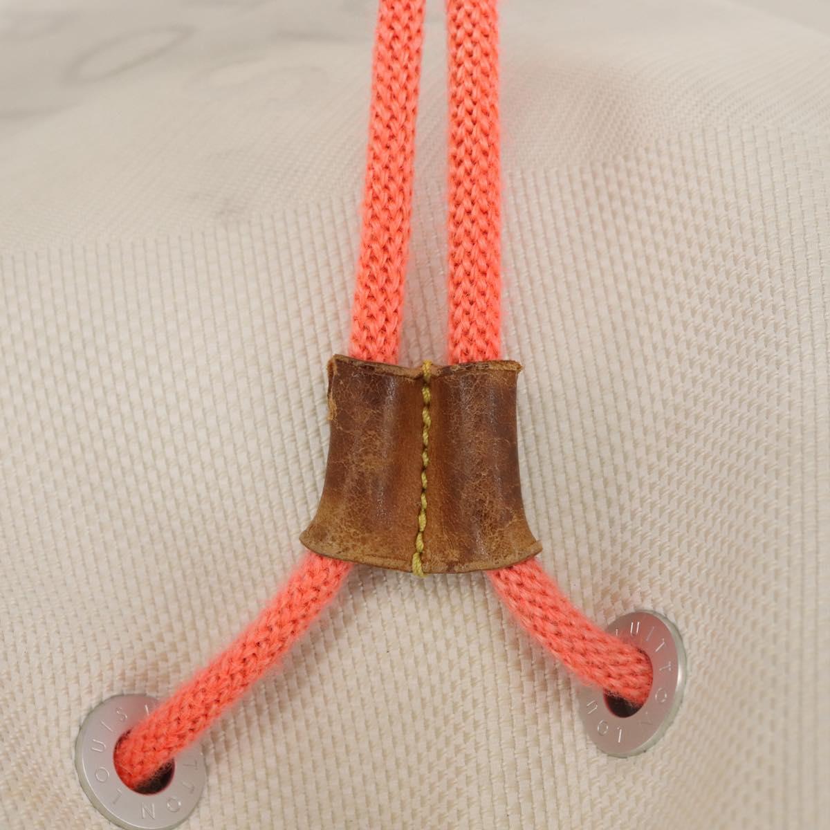 LOUIS VUITTON Damier Geant LV Cup Volunteer Bag White M80634 Auth BA5618