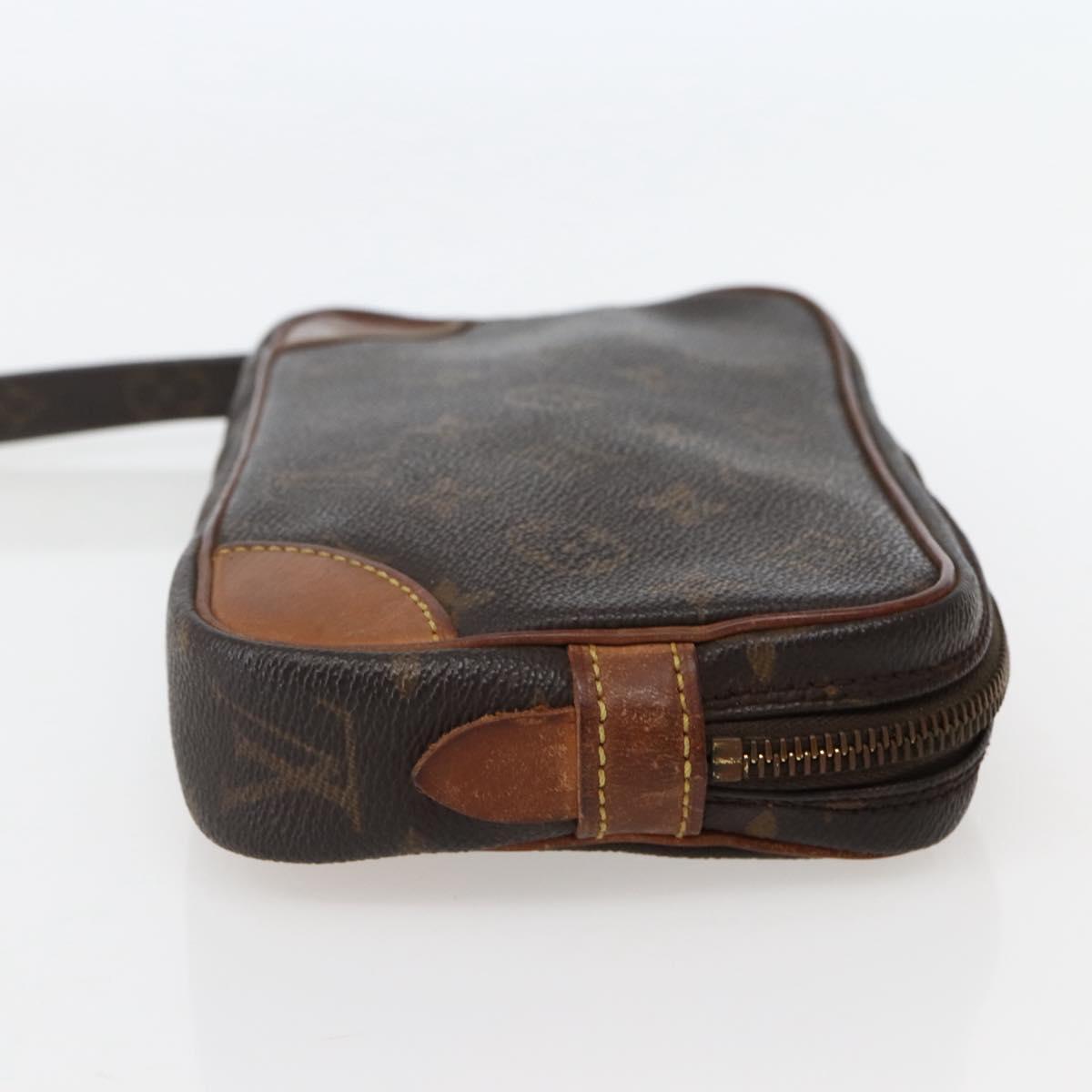 LOUIS VUITTON Monogram Marly Dragonne PM Clutch Bag M51827 LV Auth BA5621