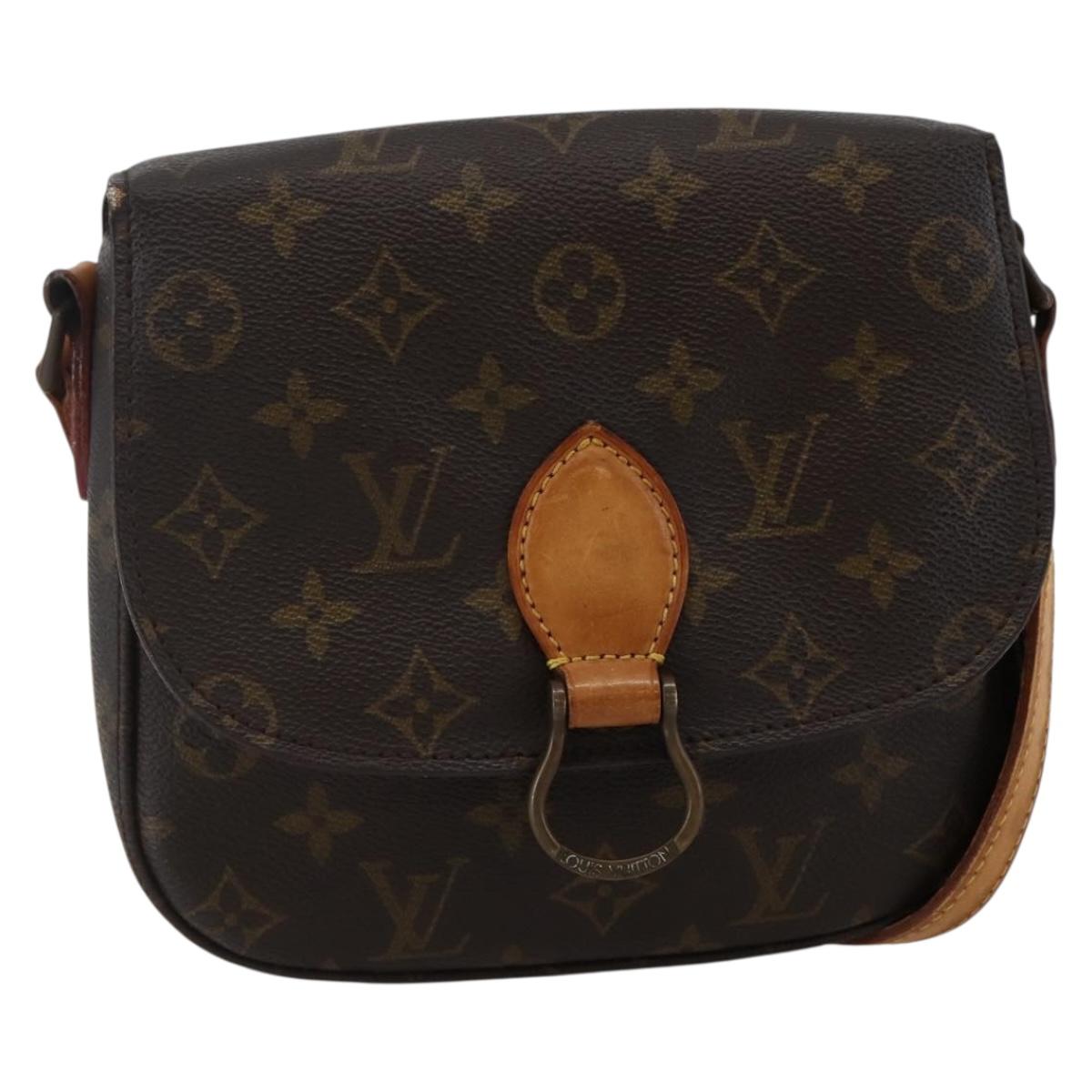 LOUIS VUITTON Monogram Saint Cloud MM Shoulder Bag M51243 LV Auth BA5623