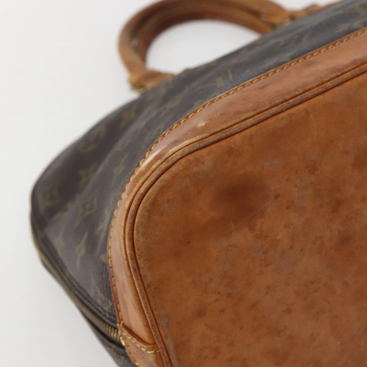 LOUIS VUITTON Monogram Alma Hand Bag M51130 LV Auth BA5641