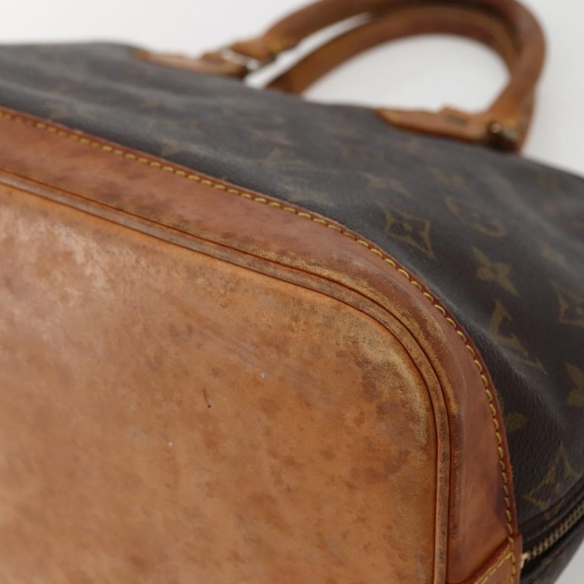 LOUIS VUITTON Monogram Alma Hand Bag M51130 LV Auth BA5641