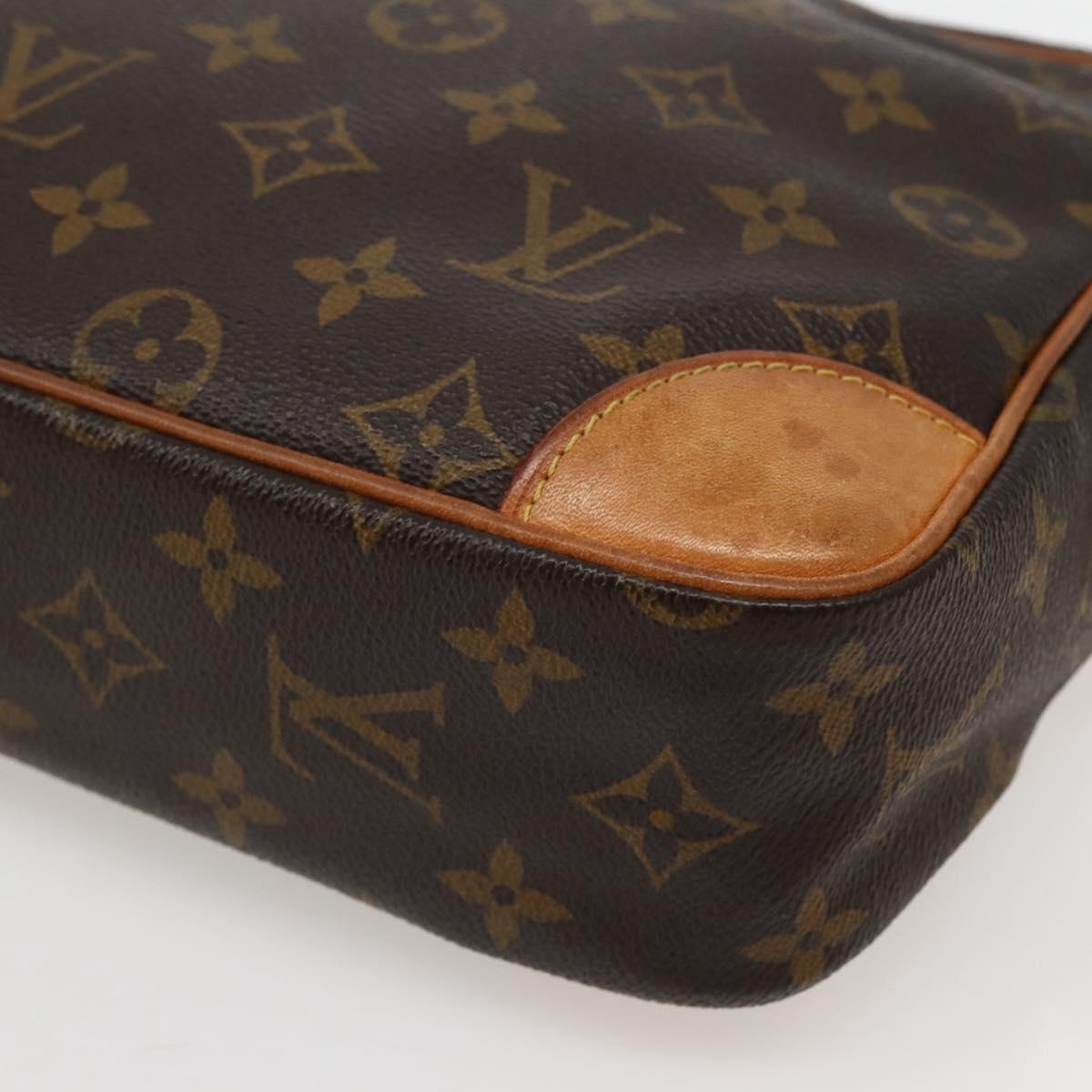 LOUIS VUITTON Monogram Compiegne 28 Clutch Bag M51845 LV Auth BA5642
