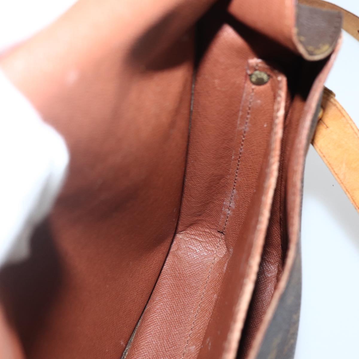 LOUIS VUITTON Monogram Cartouchiere GM Shoulder Bag M51252 LV Auth BA5644