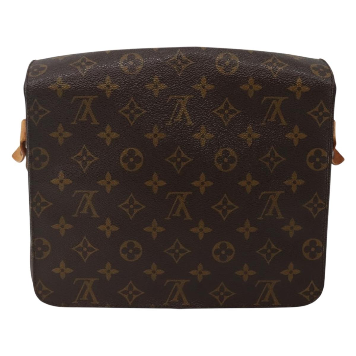 LOUIS VUITTON Monogram Cartouchiere GM Shoulder Bag M51252 LV Auth BA5644