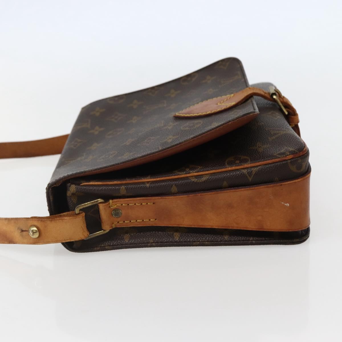 LOUIS VUITTON Monogram Cartouchiere GM Shoulder Bag M51252 LV Auth BA5644