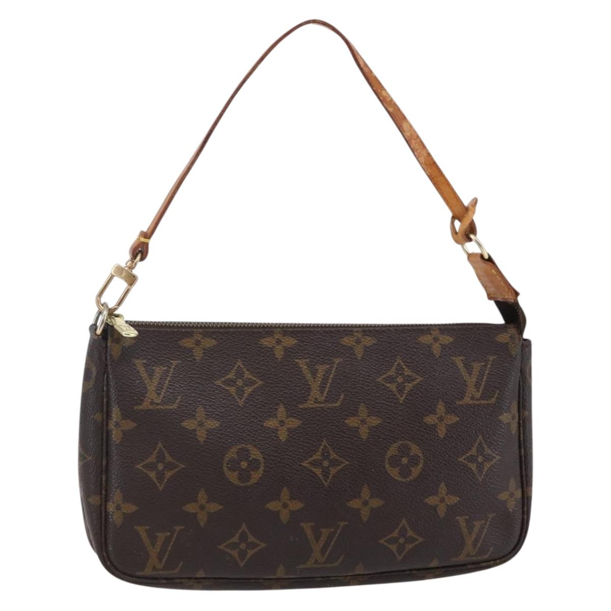 LOUIS VUITTON Monogram Pochette Accessoires Pouch M51980 LV Auth BA5648