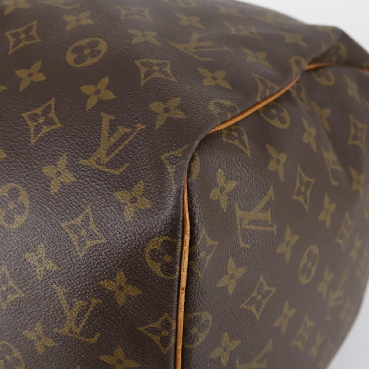 LOUIS VUITTON Monogram Keepall 55 Boston Bag M41424 LV Auth BA5651