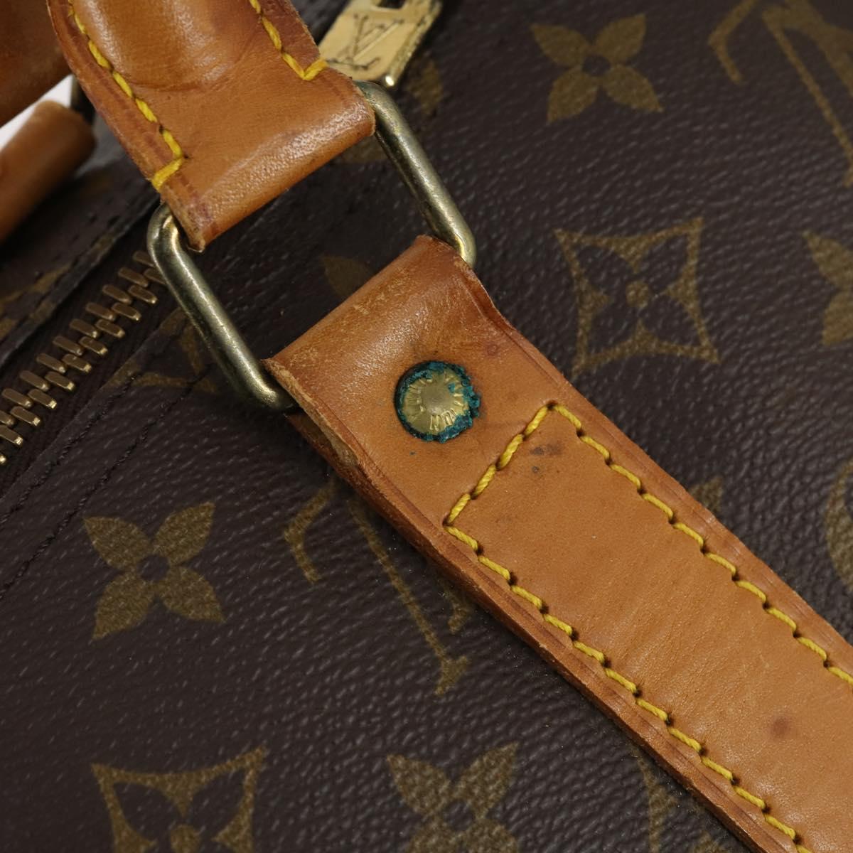 LOUIS VUITTON Monogram Keepall 55 Boston Bag M41424 LV Auth BA5651