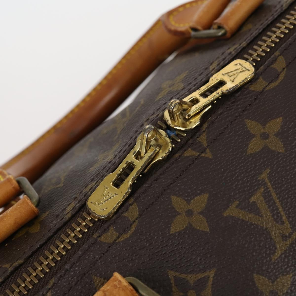LOUIS VUITTON Monogram Keepall 55 Boston Bag M41424 LV Auth BA5651
