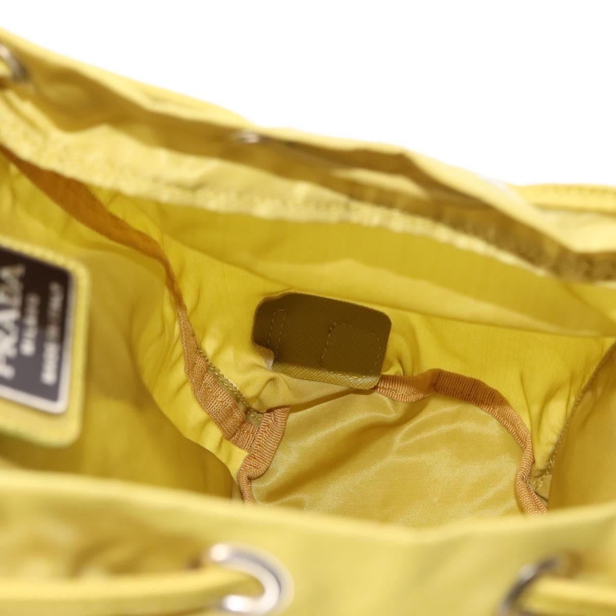 PRADA Backpack Nylon Green Silver Auth BA5656